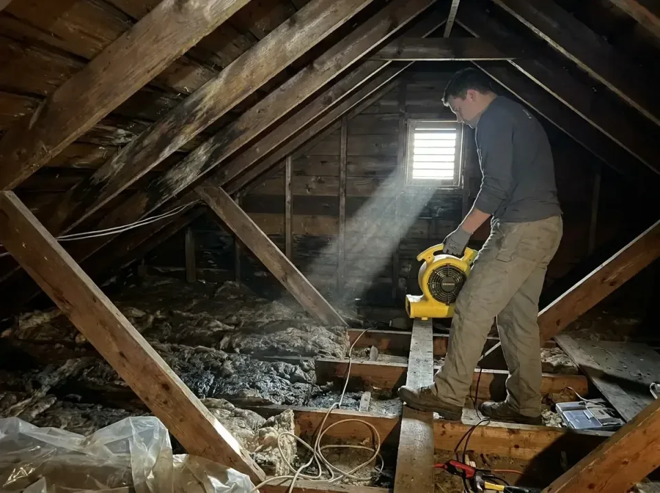 attic-water-damage-drying-proc-007 — frequently asked questions, Emergency Water Extraction & 24/7 Flood Response in Malakof…